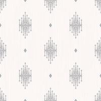 Ethnic chandelier shape grid seamless pattern on white texture background. Minimalist and modern vintage style. Use for fabric, textile, interior decoration elements, upholstery, wrapping. vector