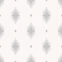 Ethnic chandelier shape grid seamless pattern on white texture background. Minimalist and modern vintage style. Use for fabric, textile, interior decoration elements, upholstery, wrapping. vector