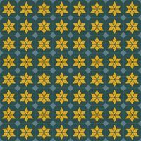 Geometric star grid seamless pattern modern contemporary color background. Simple Sino-Portuguese or Peranakan pattern. Use for fabric, textile, interior decoration elements. vector