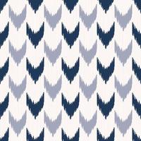 Ikat vertical chevron or hounds tooth shape seamless pattern modern blue color texture background. Use for fabric, textile, cover, upholstery, interior decoration elements.