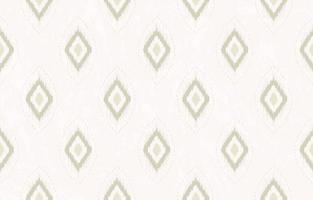 Ikat geometric rhombus shape seamless pattern pastel cream grey color texture background. Use for fabric, textile, interior decoration elements, wrapping. vector