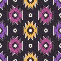 Native aztec tribal geometric shape modern colorful seamless pattern background. use for fabric, textile, interior decoration elements, upholstery, wrapping. vector