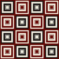 Geometric overlap square grid checkered seamless pattern background. Vintage color design. Use for fabric, textile, interior decoration elements, upholstery, wrapping. vector