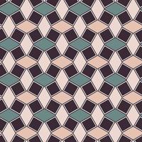 Random small geometric square rhombus shape seamless background. Islamic pattern with morocco color design. Use for fabric, textile, interior decoration elements, upholstery, wrapping. vector