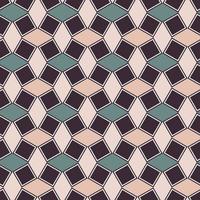 Random small geometric square rhombus shape seamless background. Islamic pattern with morocco color design. Use for fabric, textile, interior decoration elements, upholstery, wrapping. vector