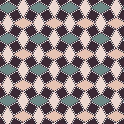 Random small geometric square rhombus shape seamless background. Islamic pattern with morocco color design. Use for fabric, textile, interior decoration elements, upholstery, wrapping.