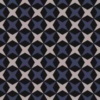 Geometric star grid seamless pattern on black background. Modern Halloween color design . Use for fabric, textile, interior decoration elements, upholstery, wrapping. vector