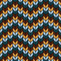 Small knit, herringbone or chevron geometric seamless pattern background. Ethnic tribal zig zag color style. Use for fabric, textile, interior decoration elements, upholstery, wrapping. vector