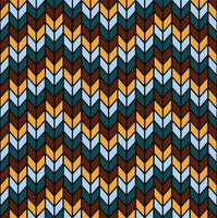 Small knit, herringbone or chevron geometric seamless pattern background. Ethnic tribal zig zag color style. Use for fabric, textile, interior decoration elements, upholstery, wrapping. vector