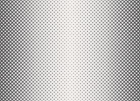 Geometric shape from hexagon to small 4 point star halftone seamless pattern black and white monochrome color background. Distressed fade patern. vector