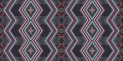 Native aztec and rhombus zig zag line geometric shape seamless background. Ethnic tribal color pattern design. Use for fabric, textile, interior decoration elements, upholstery, wrapping. vector