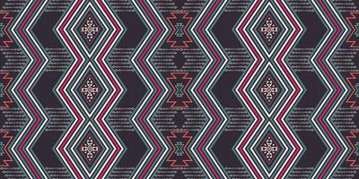 Native aztec and rhombus zig zag line geometric shape seamless background. Ethnic tribal color pattern design. Use for fabric, textile, interior decoration elements, upholstery, wrapping. vector