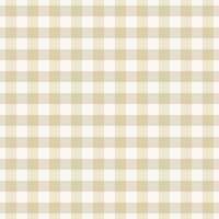 Simple small checkered plaid tattersall seamless pattern cream grey color background. Use for fabric, textile, packaging, interior decoration elements, wrapping. vector
