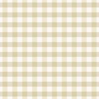 Simple small checkered plaid tattersall seamless pattern cream grey color background. Use for fabric, textile, packaging, interior decoration elements, wrapping. vector