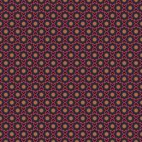Islamic small geometric star chevron shape grid seamless pattern contemporary color background. Batik sarong pattern. Use for fabric, textile, cover, interior decoration elements, wrapping. vector