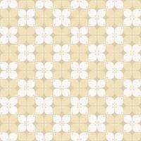 Indonesian batik Kawung geometric flower shape seamless pattern cream gold color background. Use for fabric, textile, interior decoration elements, wrapping. vector