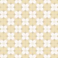 Indonesian batik Kawung geometric flower shape seamless pattern cream gold color background. Use for fabric, textile, interior decoration elements, wrapping. vector