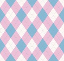 Argyle plaid seamless pattern modern feminine color background. Use for fabric, textile, interior decoration elements, upholstery, wrapping. vector