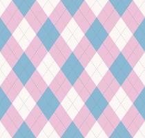 Argyle plaid seamless pattern modern feminine color background. Use for fabric, textile, interior decoration elements, upholstery, wrapping. vector