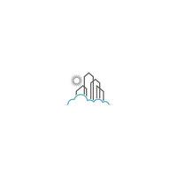 Building, Property, House logo icon vector