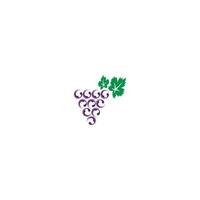 Grape with leaf vector