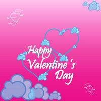 Valentine's Day Illustration Background vector