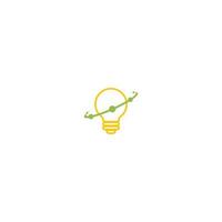 Light bulb lamp  idea logo icon