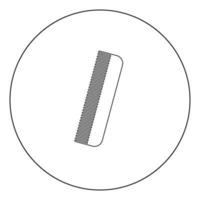 Comb icon black color in circle vector