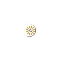 Sun Flower logo icon concept vector