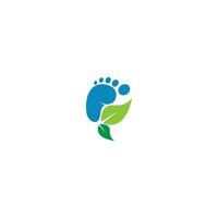 Footsteps logo icon design template vector