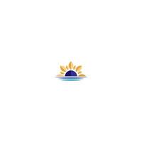 Sun Flower logo icon concept vector