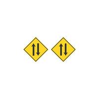 diseño de icono de señales de señal de tráfico vector