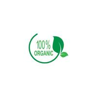 100 percent icon, natural, vegan,  organic, anniversary,label design illustration vector