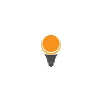 Light bulb lamp  idea logo icon vector