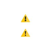 Warning, Prohibition, Exclamation mark beware icon logo template vector