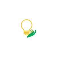 idea mano bulp lam logo icono vector