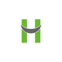 Letter H logo icon design concept vector