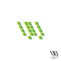 Letter W  square logo icon concept design vector