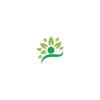 People tree care logo vector