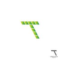 Letter T  square logo icon concept design vector