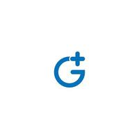 G plus  connection logo vector