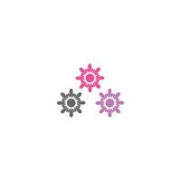 flower icon logo creative design vector