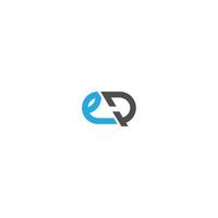 letter ed icon vector