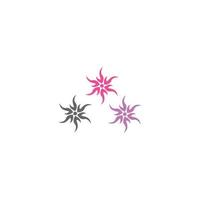 flower icon logo creative design vector