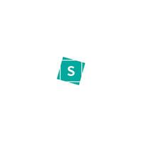 Letter S logotype in green color design concept vector