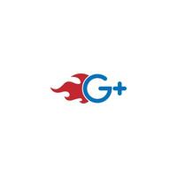 logotipo de conexión g plus vector