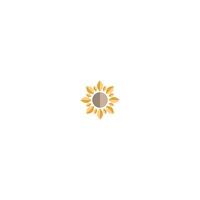 concepto de icono de logotipo de flor de sol vector