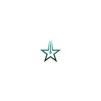 icono de vector de plantilla de logotipo de estrella