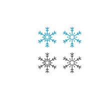 Christmas ornaments shaped like snowflakes icon vector