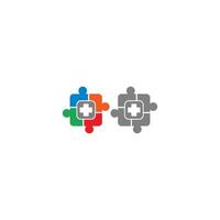 Community care, Hospital care, Clinic care logo icon vector